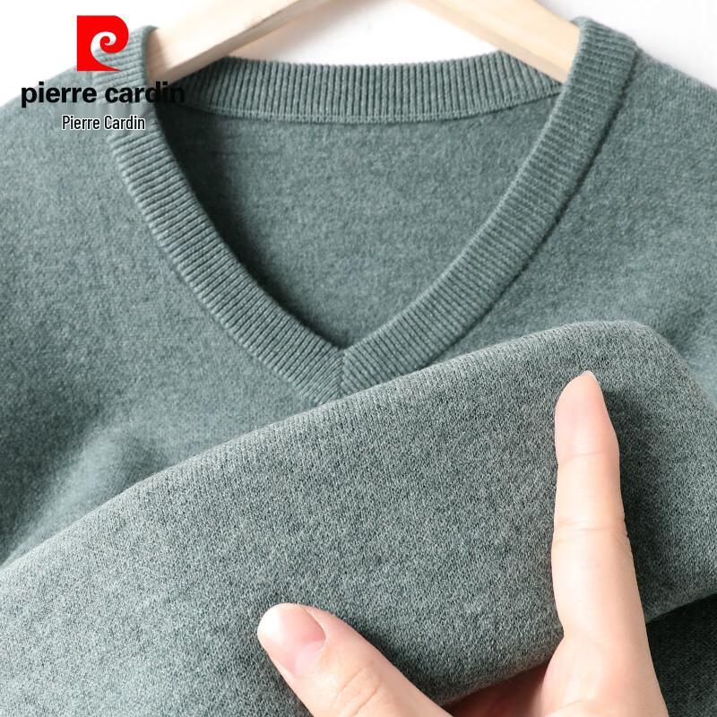 

Pierre Cardin Men s Chunky 100% Pure Wool V-Neck Sweater L