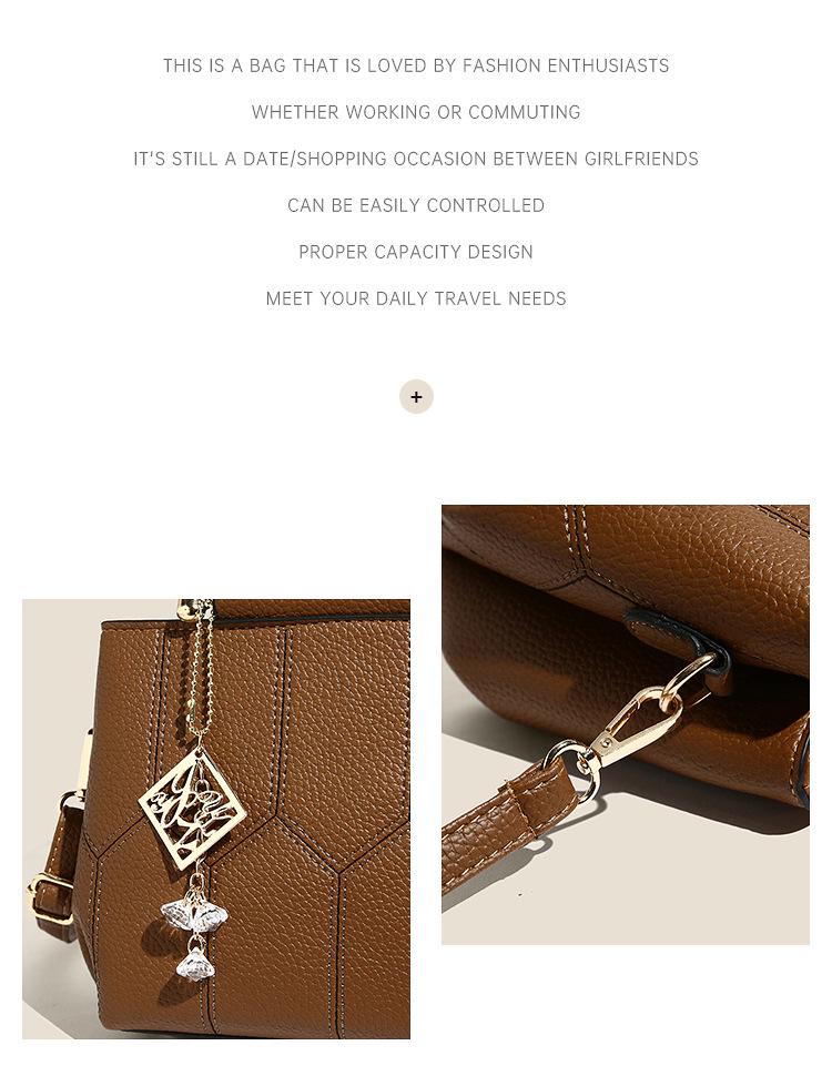 2025 Fashionable Large-Capacity Handbag for Women: Versatile Tote for Moms, Shoulder & Crossbody Use