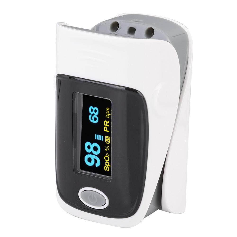 0,96 calowy Pulsoksymetr Palcowy Miernik Saturacji Krwi Tlenem Tester Oksymetrii Monitor Tętna Szary