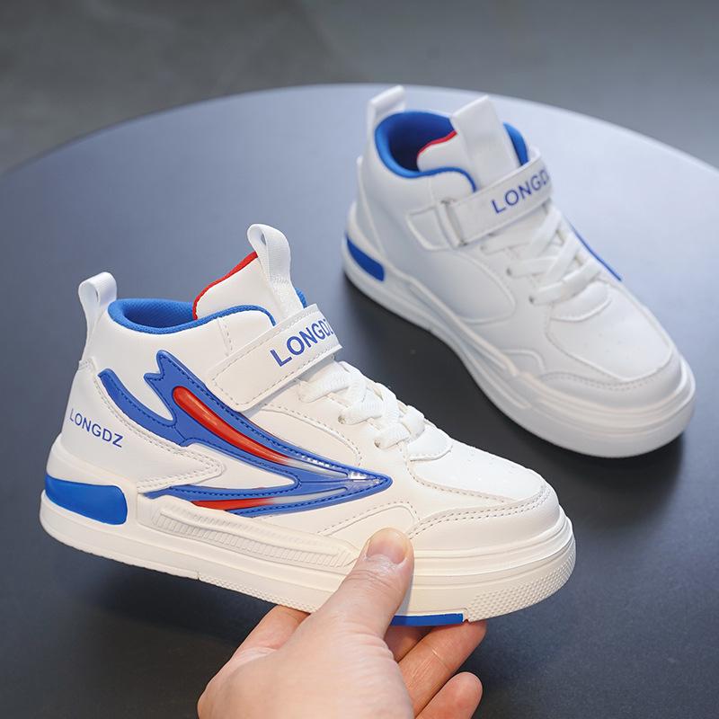 Sneakers Casual in Pelle Mid-Top per Bambini - Moda Autunno/Inverno per Ragazzi e Ragazze