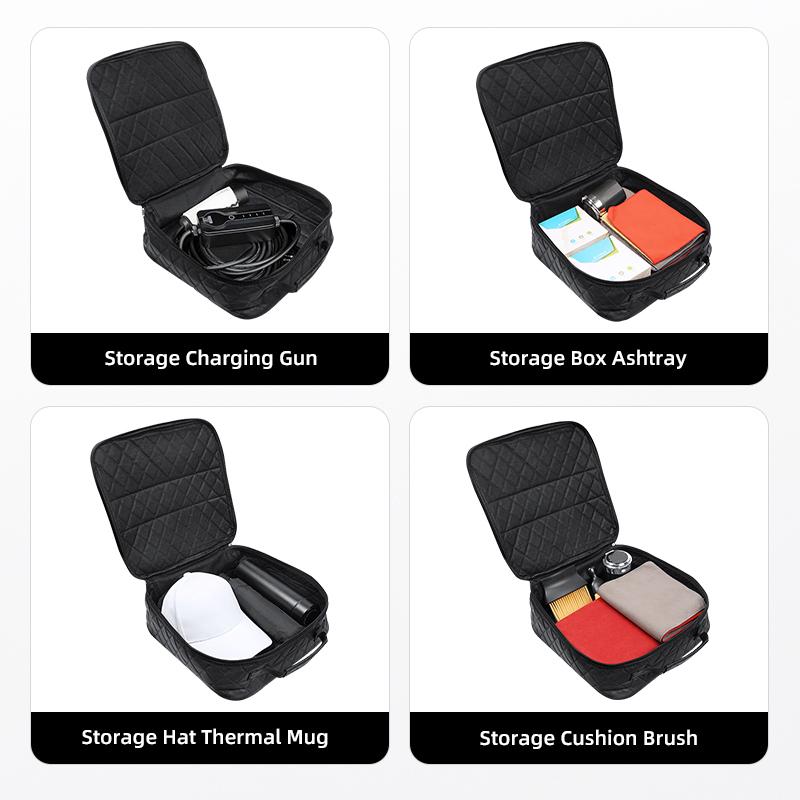 Electric Car Charging Gun Cable Storage Bag Accessories Stickers For BMW iX1 i7 F07 F48 F39 F34 F40 F45 F46 G30 G20 G32 Stickers CS6