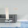 Living Room Paper Floor Lamp Shade with Standing Light Cover And 60cm Round Indoor Area Rug