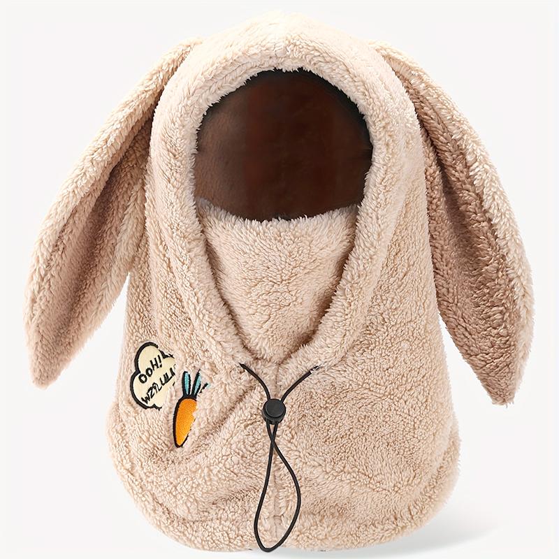 Women Adjustable Winter Thick Casual Wear Helmet Covers Hiking Warm Plush Hat Outdoor Activities Beanie Hat Skiing 1PC