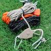 Camping Ratchet Hanger Pulleys Tent Hook Rope Hanger Grow Light Hanger Adjusted