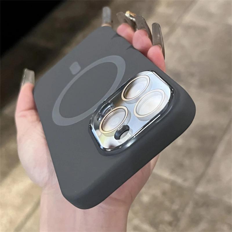 Luxury For Magsafe Liquid Silicone Magnetic Phone Case For iPhone 17Pro 16 15 Pro Max 14 13 12 Lens Protective Candy Color Cover