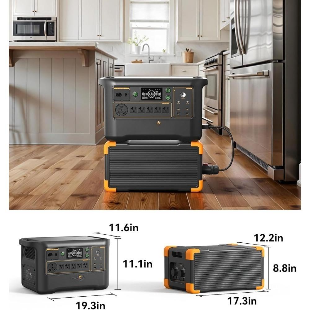 USA Stock Portable Power Station F3000LFP 3072Wh Solar Generator 3600W LiFePO4 Battery Home Backup Fast Charging Expand