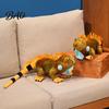 Skin Friendly Plush Toy Realistic Iguana Toy, 80cm Lifelike Lizard Stuffed Animal with Soft Funny Prank Gift for Kids Fur, Long Tail Decor,