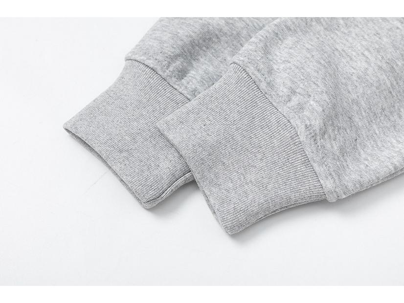 Synaworld Męski Hip Hop Streetwear Bluza z kapturem z okrągłym dekoltem i pluszowym podszyciem & Luźny komplet sportowy