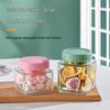 Macaron Series Transparent Sealed Glass Storage Jar for Dried Fruit, Tea, and Candy - Moisture-Proof Kitchen Container