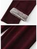 Mom's Stylish Fleece-Lined Winter Pants: Elastic Waist, Straight-Leg, 2025 Style for Mid-Aged and Elderly Women, 50+