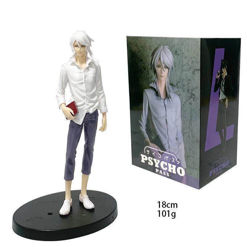 In Stock Original 18cm Psycho-Pass Makishima Shogo Anime Figure Parade Kougami Shinya Action Figure Model Doll Toy Birthday Gift