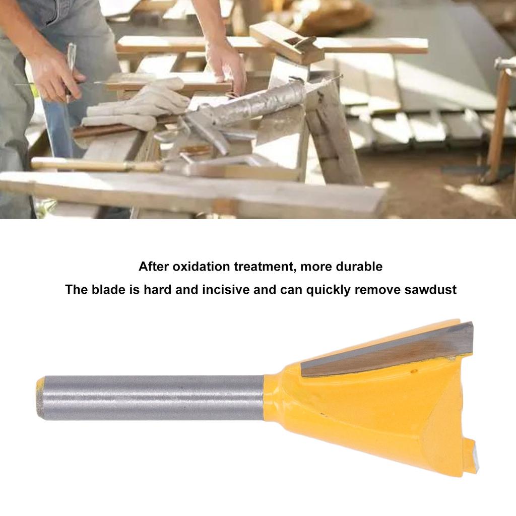Woodworking Dovetail Router Bit 1Celsius4in Shank Tungsten Steel Alloy Router Bit for Trimming
