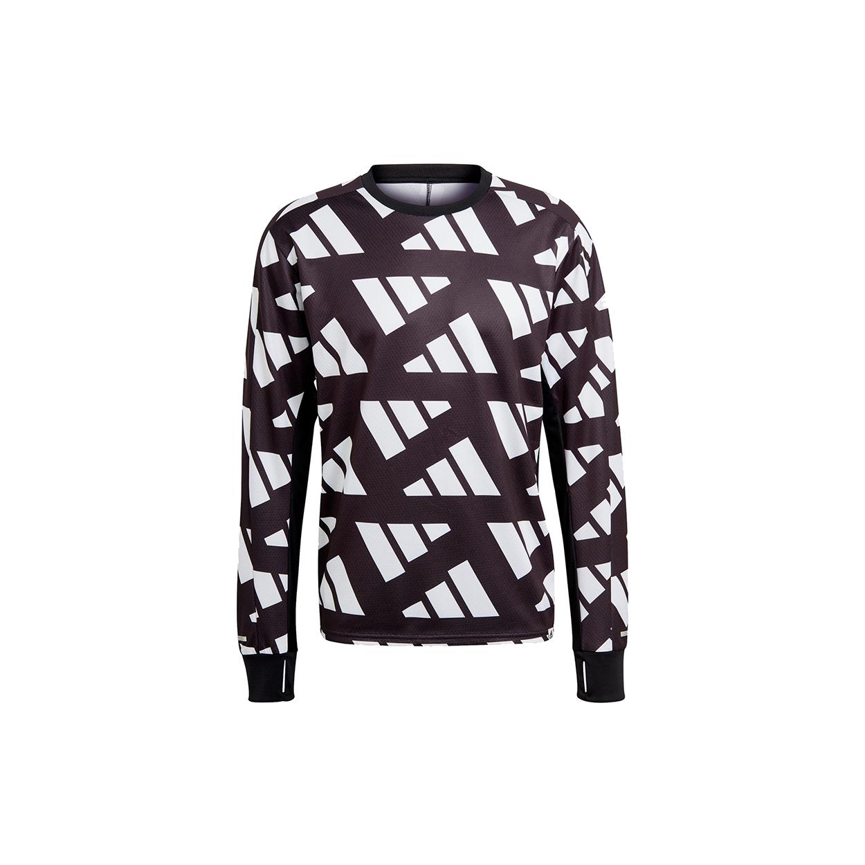 Мужская футболка для бега Adidas Черная GK5092 L