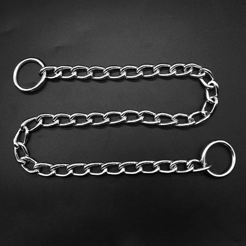 Dog Slip Chains Pet Choke Collar Dog Metal Chain Collars for Small Medium Large Dogs Training Diameter 2.0mm 2.5mm 3.0mm 4.0mm
