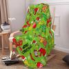 Christmas Decoration Cartoon Green Devil Christmas Atmosphere Blanket Soft Comfortable Flannel Warm Blanket Holiday Gift