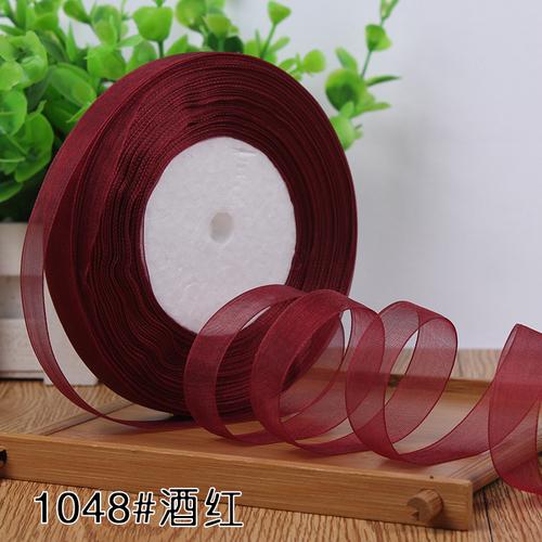 1.2-4cm (45meters/roll) Satin Edge Ribbon Organza Ribbon for Bow Wedding Christmas Party Decoration Handmade DIY Wrapping Crafts