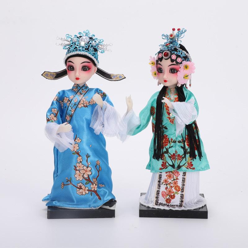 Q-Version Peking Opera Mini Doll, Chinese Traditional Character Home Decor Gift
