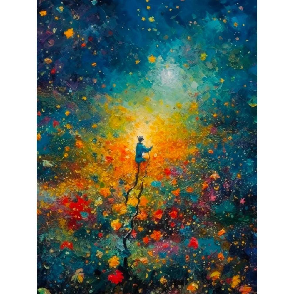 Diamantmaleri Full Drill Ice Skulptur Phoenix Rund Diamantmaleri Håndlaget Flower Fox Diy Diamond Mosaikkmaleri Hjemdekorasjon