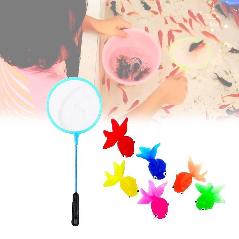 Realistic Soft Tpr Goldfish Toy For Kids Colorful Water Play Fun And Learning