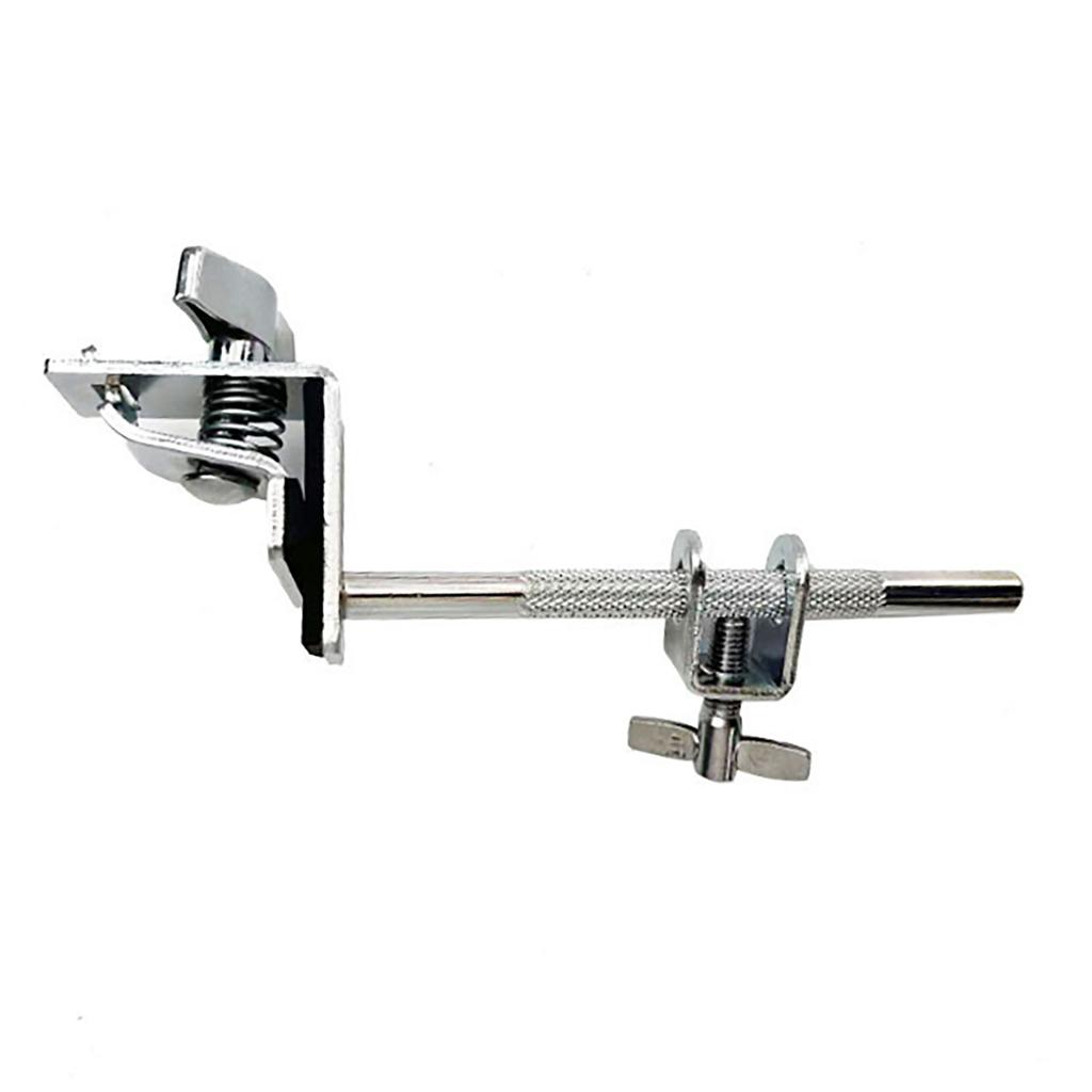 Metall Kuhglockenhalterung Einstellbar Standard Trommel Kuhglockenhalterung Klemme Trommel Hardware für Bassdrum Spannreifenmontage