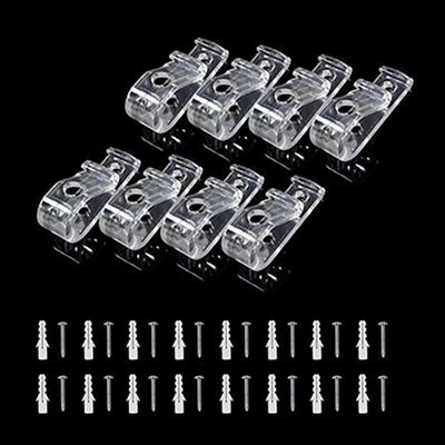 8 pezzi/set ganci a forma di P utili per tende a rullo per finestre