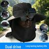 Men's Solar Fan Fishing Sun Hat