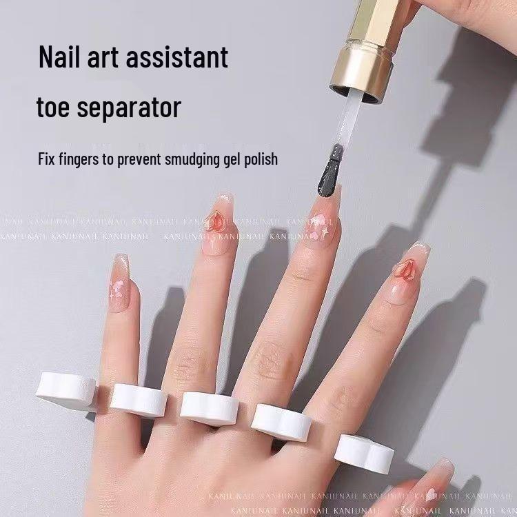 Nail Master Univerzálny oddeľovač prstov na nohách a rukách - Broskyňové srdce EVA Bavlnená špongia.