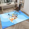 Bluey Friends Adventure Area Rug Office Rug, Chair Rug, Decor Carpet Livingroom Bedroom Mat, Large Size Fan Gifts Christmas Gifts