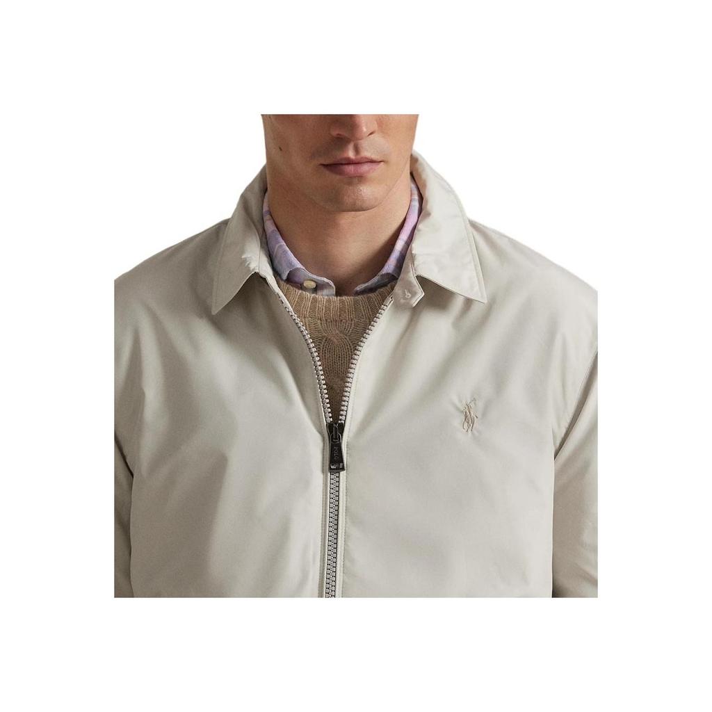 Polo Ralph Lauren The Southland Packable Lightweight Waterproof Jacket With Pony Embroidery Men Jacket Dove-Gray 710970434-006