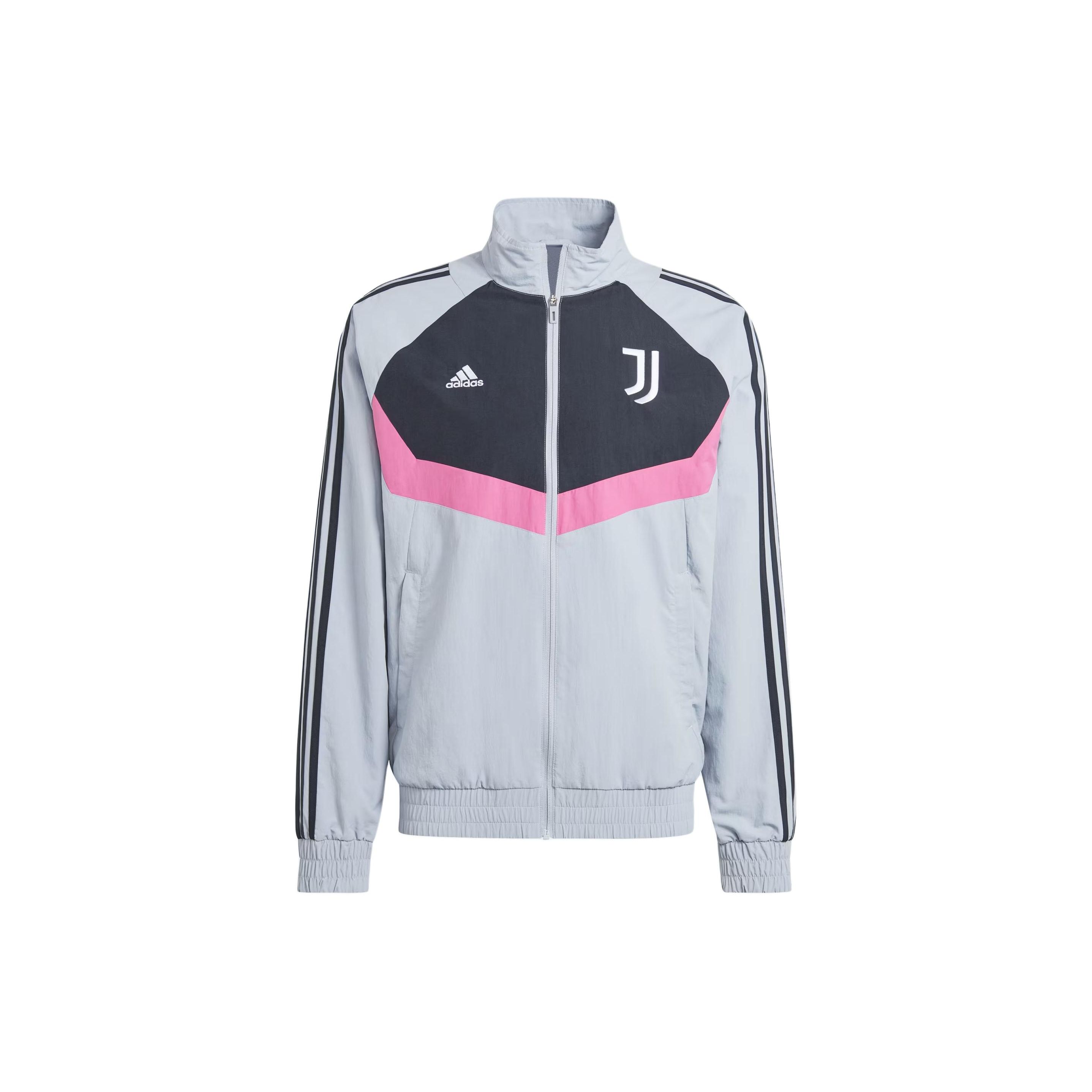 Adidas Juventus Woven Track Top Retro Sports Jacket Men tops Holographic-Silver IM9865 M