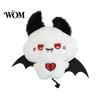Embroidered Animal Doll Halloween Bear Bat Plush Pendant, Stuffed Devil Backpack Bag Charm, Charm Hanging with Bead Chain, Party Favors Toy Chain