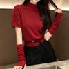 ZOSOUL Women's Mock Neck Short Sleeve Knit Top