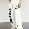 Pantaloni Sportivi Casual Larghi Monocolore Versatili da Uomo con Coulisse, Pantaloni Casual da Esterno per la Casa da Uomo per Primavera e Autunno