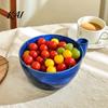 Berry Washing Bowl Self Spinning Washer, Vortex Cleaning for Strawberries Gentle Washer Blueberries, Swirl Design Fruit Drainer, Kitchen Colander