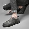 Neuankömmling Herrenschuhe Lässige Herren Echtleder Sneaker Herren Bequeme Laufschuhe Schnürschuhe Herren Solide Outdoor Schuhe