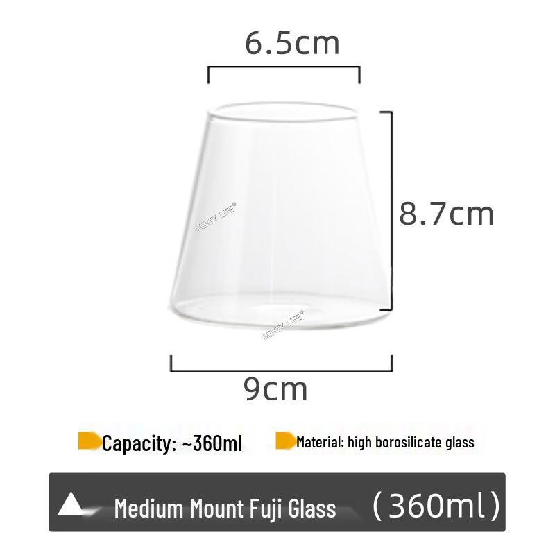 Japanese Mount Fuji Heat-Resistant Glass Cup
