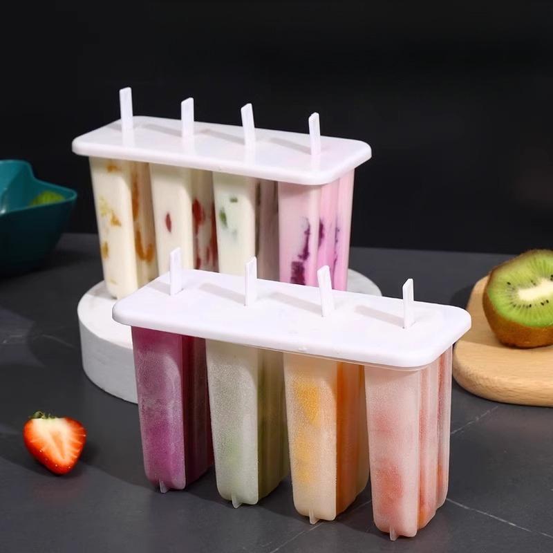 Ice Cream Mold Reusable Kids Popsicle Maker Creative Frozen Treat Kit for Home Kitchen Dessert Tools