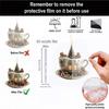 2D Acrylic Christmas Tree Pendant Ornaments Coffee Cup House Shape Decorative For Car Mirror Hanging 2025 Xmas Naviadad Party