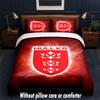 Hull KR Design Bed Bedding Set 1 Duvet Cover + 2 Pillowcases Soft Breathable Household Bed Linens