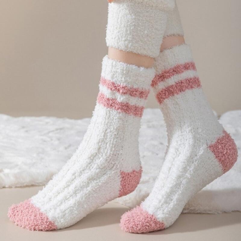 

Thick, fluffy, and warm sleeping socks with slippers and thermal socks No.02 Thick and fluffy sleeping socks, sky blue