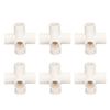 10 Pcs 5 Way Pipe Connector 25mm PVC Elbow Pipe Fitting for Furniture Greenhouse Tent