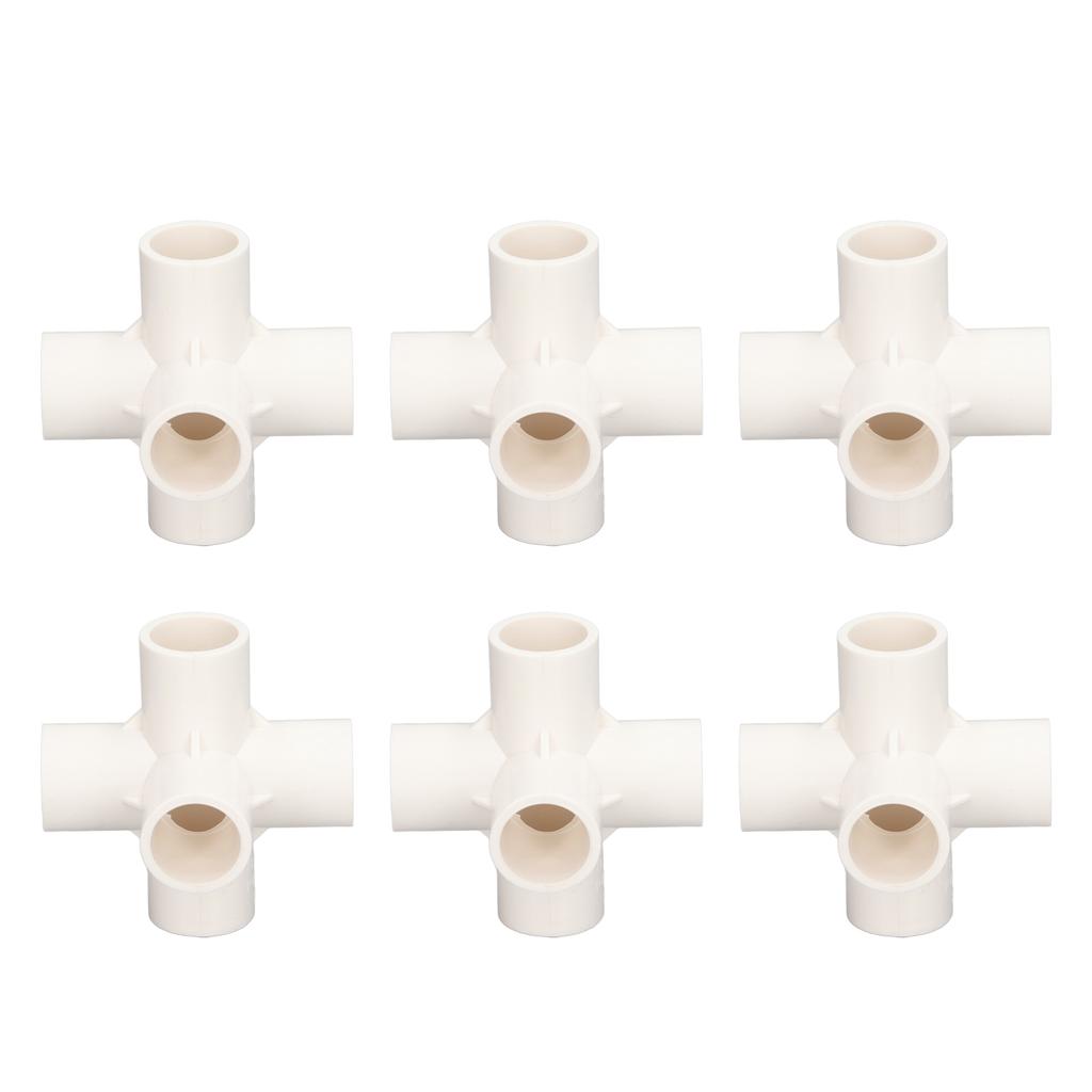 10 Pcs 5 Way Pipe Connector 25mm PVC Elbow Pipe Fitting for Furniture Greenhouse Tent