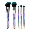 5Pcs Crystal Style Makeup Brushes Set Powder Foundation Eye Blush Cosmetic Makeup Brush Kit Tools