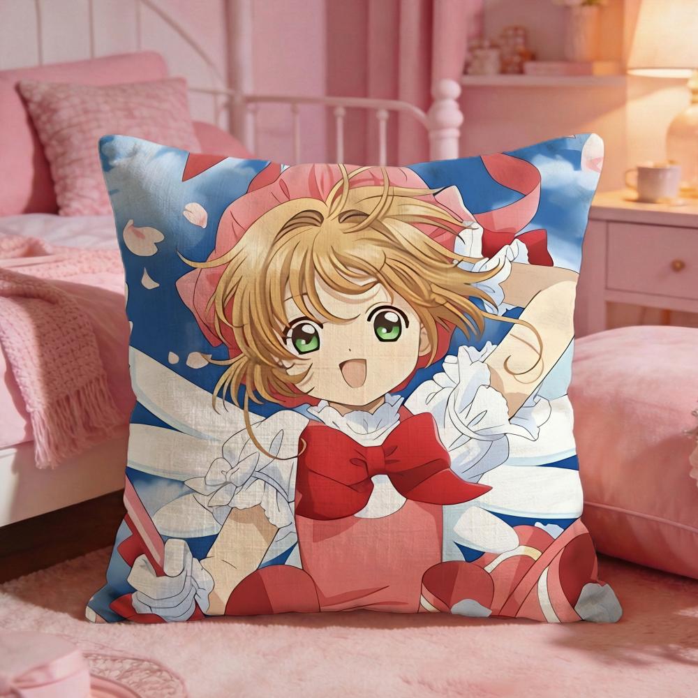 CCardcaptor SakuraS Anime Cushion Cover Premium Comfort Reversible Pillow Cove Two In One Design For Any Room  Car Interior