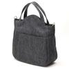 Japanese Manhattaner's 2-Way Handbag, Shichiyo (Seven Days), 70-7134, Women's, Graphite