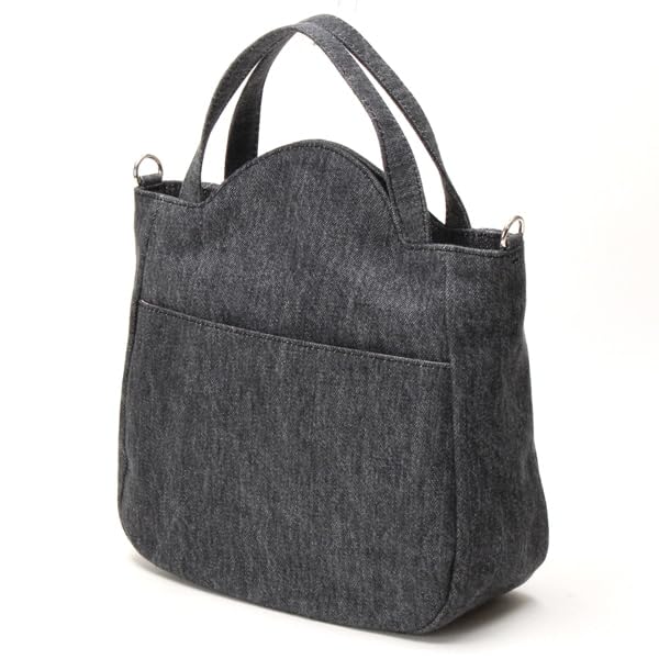 Japanese Manhattaner's 2-Way Handbag, Shichiyo (Seven Days), 70-7134, Women's, Graphite