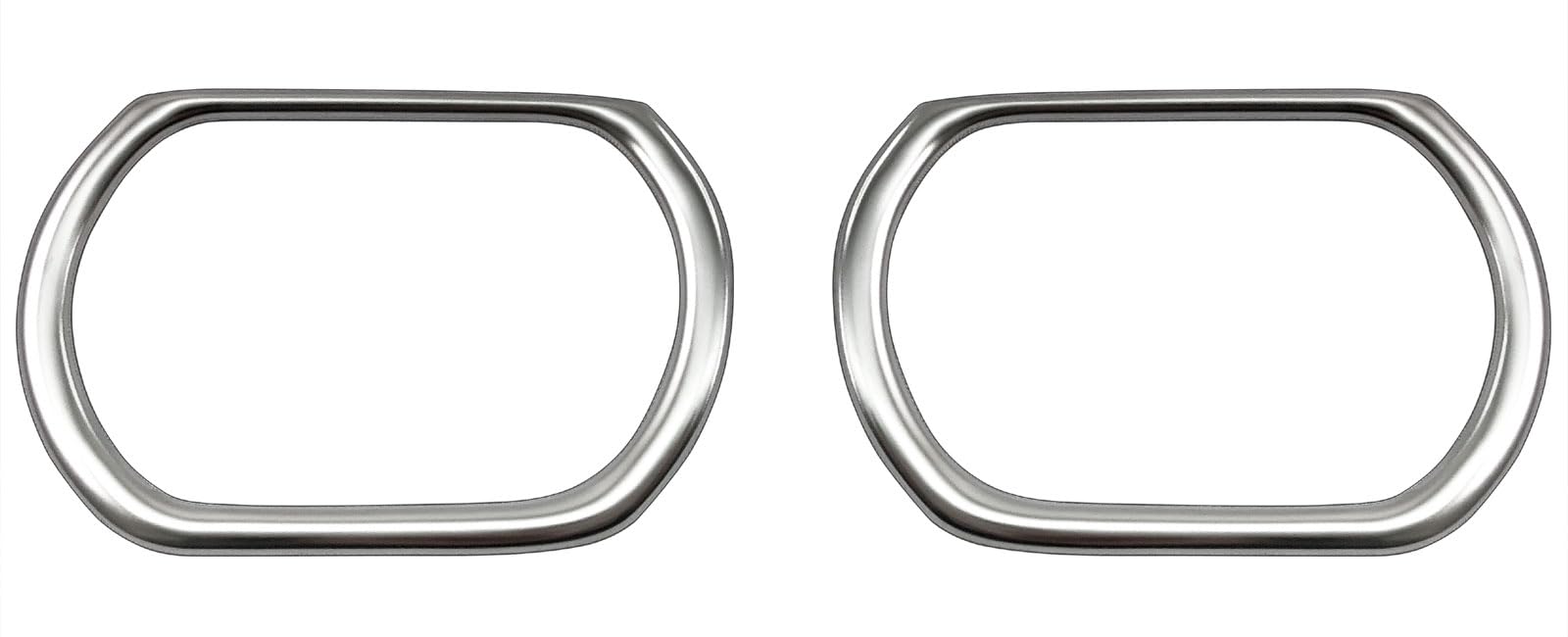 BRIGHTZ Stainless Steel Plated Fog Light Covers for Toyota Corolla Touring Models and and Ultra-Mirror (2-Piece Set) (Late 2017, 2015, 2019)