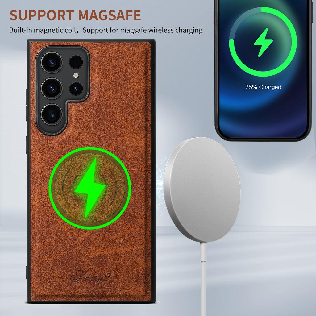 Odpinany 2 w 1 Skórzany Portfel Magnetyczny Uchwyt na Karty Etui na Telefon do Samsung Galaxy S24 S23 Ultra S22 Plus Ładowanie Bezprzewodowe