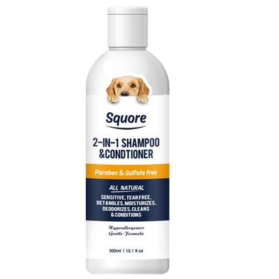 10oz Dog Shampoo Conditioner for Pet Cats Dander-Allergy Remover Reducing Fleas Gentle Moisturizing Shampoo for Dry Skin