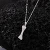 Wang Yibo Inspired S925 Silver Diamond Bone Necklace - Luxurious Unisex Pendant